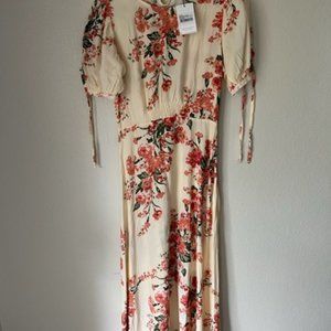 Faithful The Brand Magnolia Floral Print Midi Dress